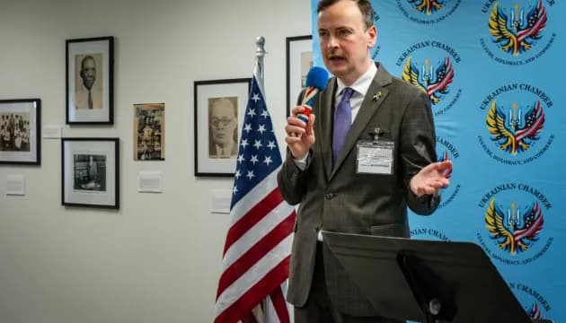 Віталій Мошківський провів першу зустріч з українською громадою Далласа